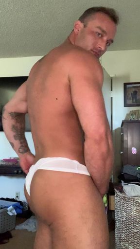 Daddy Jack off Cumshot and Eating