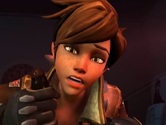 Tracer Gets a Nice Pounding from Behind