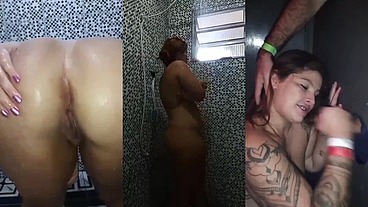 Siririca no banho e depois fazer boquete no swing em desconhecido