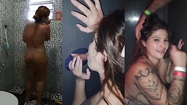 Siririca no banho e depois fazer boquete no swing em desconhecido