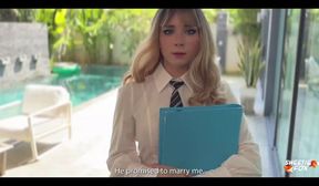 ginger robot slobs knob and gets her pussy pounded to a creamy finish