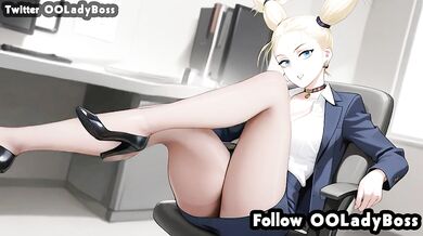 Momo Nishimiya deepthroats her boss in rough JJK hentai blowjob