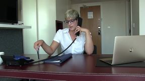 Sexy Secretary Brooks Rides Dildo In Office Xxx - Hannah Brooks