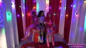 blazy kitsune meets the pink cock crazed clowns