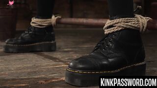 Brooklyn Grey's Bound Bondage Orgasmic Ride on Dildos