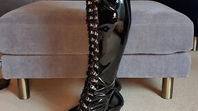 Or womanjessica pvc thigh high boots