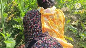 Village Desi Bhabhi Fucked in Mustard Field in Doggy Style. Outdoor Sex Desi Bhabhi with Dewar
