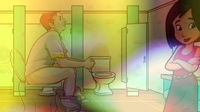 gay bathroom dirty talk straight male gets shemale joi