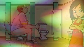 gay bathroom dirty talk straight male gets shemale joi