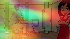 gay bathroom dirty talk straight male gets shemale joi