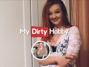 MyDirtyHobby - Bombshell Iva_Sonnenschein Rides A Big Cock & Gets Filled With Cum In Just 2 Minutes