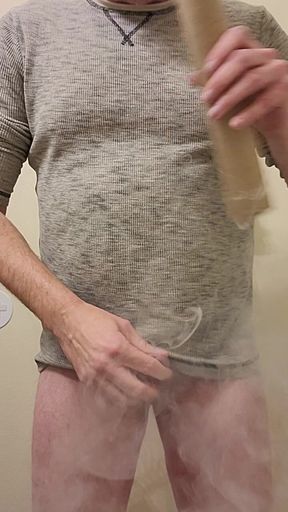 Blowin&#039; clouds on cock