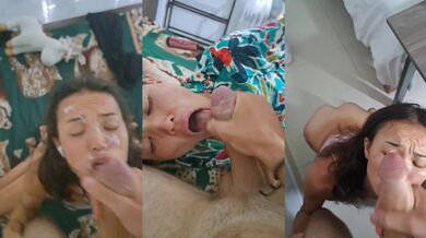 Our First CUMpilation Loads on Asian Face