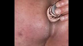 Amateur Gay Anal Fun With a Bottle Solo Session