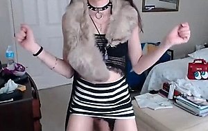 Cd rubs one out in lingerie