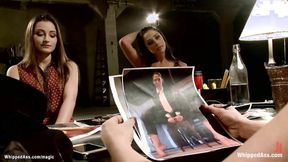 ”Lingerie models whipped by agent”