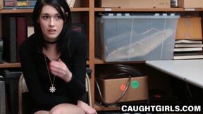 Black haired beauty's discipline with a thick officer's cock