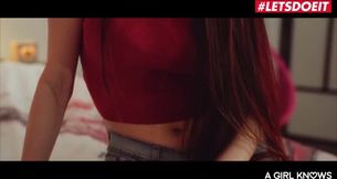 AGirlKnows - Angel Rush And Sicilia Slutty Russian Teen Seduces And Fucks Lesbian BFF - LETSDOEIT