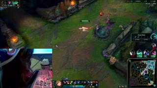 Goth egirl deepthroats while playing league of legends HealSlut challenge Trailer
