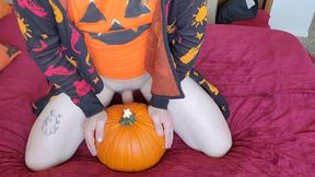 Ghost Face In The Best Halloween Special Ever, Transgirl Fucks Pumpkin