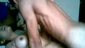 Fucking my Asian milf girlfriend in my room on cam