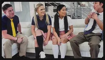 Naughty Friends Switch It Up in School Uniforms