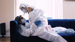 ”Lustful couple enjoyed hardcore safe sex & teen Lola Fae liked it so much”