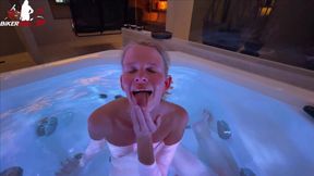Riskanter Geiler Blowjob Im Spa! Facial Voll in Meine Fresse
