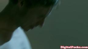 ”Blonde babe horny at night for a huge cock inside her”