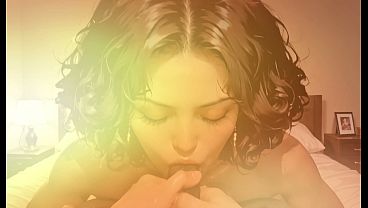 Beautiful woman loves to suck black cocks in luxurious hotels - AI generated content