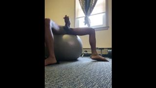 Displaying Soles n Masturbating after Exercise