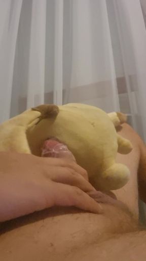 Cumming into plushie