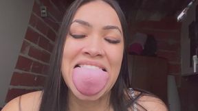 HOMEMADE GIANT TONGUE EXHIBITION BY KIARA NISSEI FULL HD