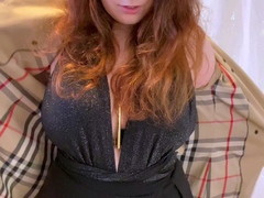 Amazing redhead solo masturbation