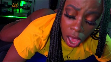 Kaiya On Fuck Machine Dripping Wet!