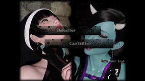resonance [ futanari hentai game pornplay ] ep.6 this fetishist filthy demon farted on my face during the fight