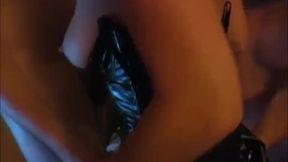 Natalie K Blowjobs and wanks 3 guys same time at home Gangbang swing party