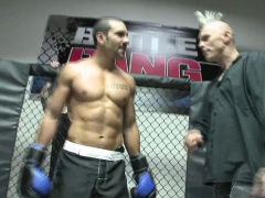 Bodacious Latina beauty blows and fucks a throbbing dick in the ring