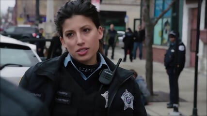 Tania Raymonde LADY COP BALLBUSTING Kick in the Balls, Chicago Fire