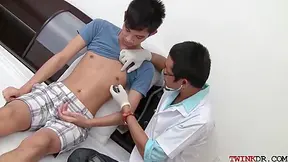 Asian Twink Gets Examined And Breeded From Behind By Doctor