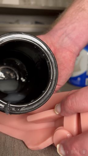 Hung Stud Makes a Protein Shake in His Fleshlight