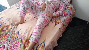 Cute Latina stepsister w/ perfect ass masturbates & rides cock before