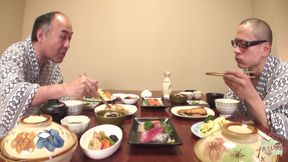 After Finishing Lunch, These Sexy Guys Enjoyed a Great Fest with the Girls.