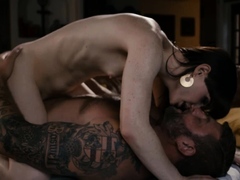 Smalltits shemale gets massage and ass fucked by the masseur