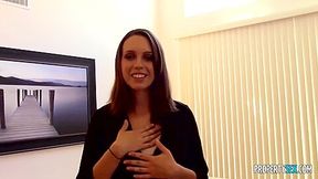 Brunette Girlfriend Jade Nile Gives Pov Handjob And Fucks