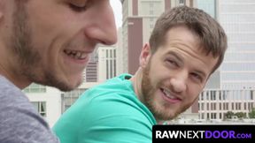 RawNextDoor.com - Office studs Quentin Gainz and Donte Thick bare fucking while alone