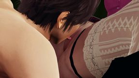 Big Tits Miu Iruma - Enjoy Wet Pussy Licking with Sensual Moans, Intense Wet POV Fingering, and Anal Vibrator Squirt