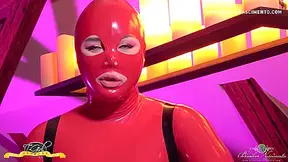 Bianka Nascimento In Bianka Red Latex
