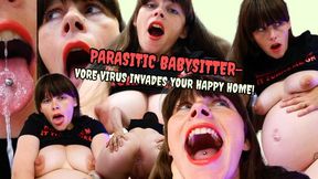 THE PARASITIC BABYSITTER- VORE VIRUS INVADES YOUR HAPPY HOME