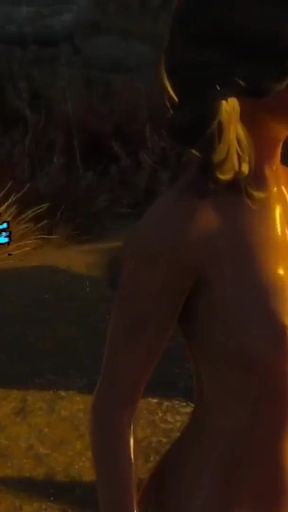 Thrilling moment from &quot;Skyrim B and L mod - Doing some fucking near a camp and it is beautiful&quot;